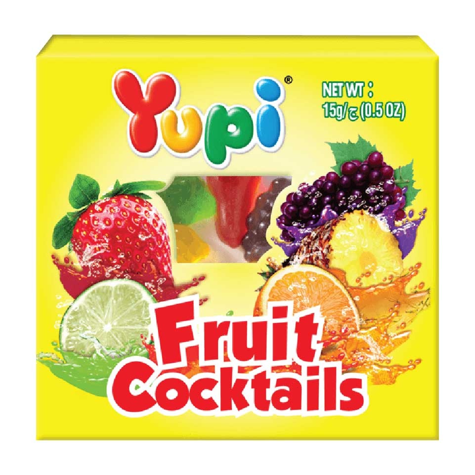 Kẹo dẻo Fruit Cocktails Big Tray Yupi 30g hình 1