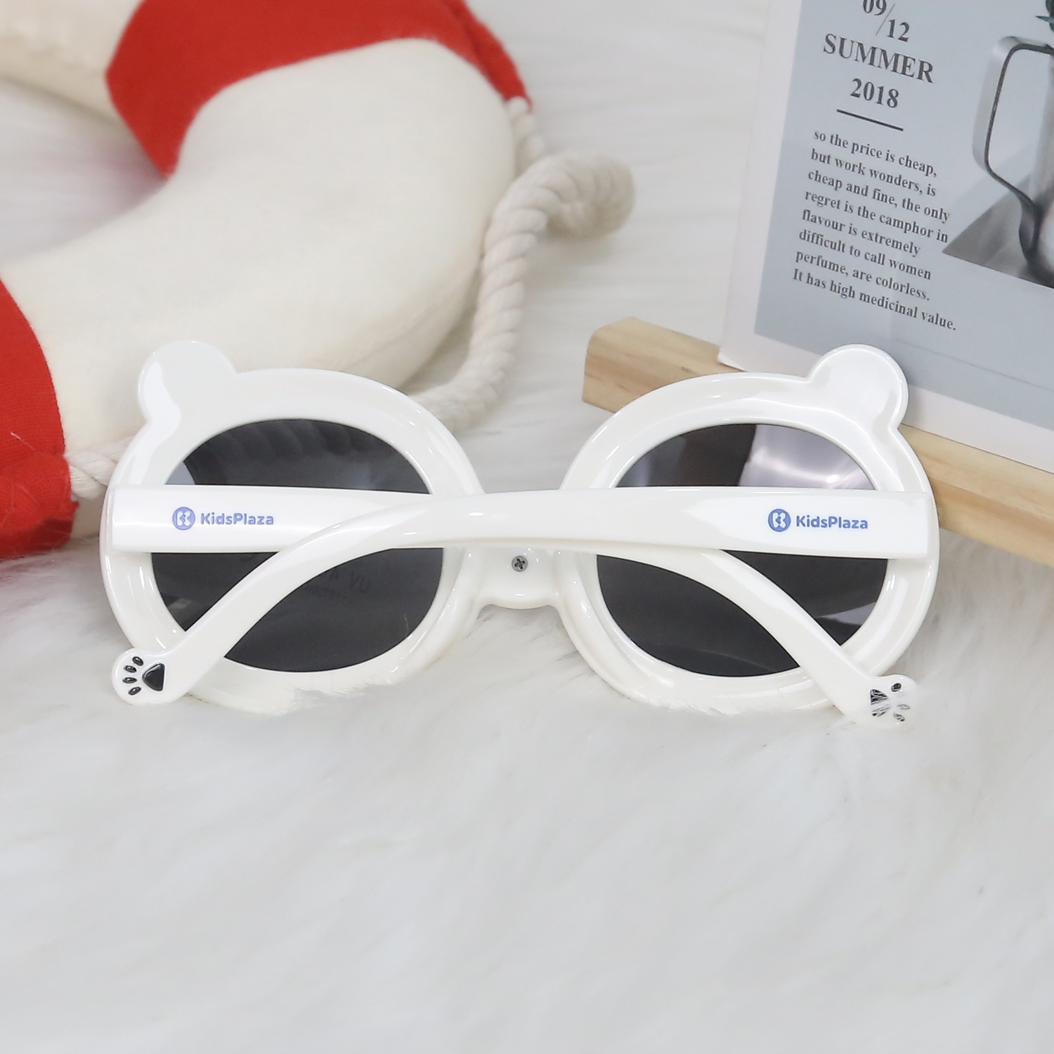 Kính mắt thời trang gọng dẻo bản 2024 KidsPlaza 8-068 (Trắng)
