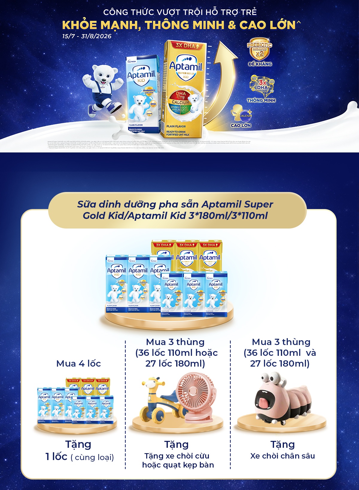 Khuyến mại sữa nước Aptamil