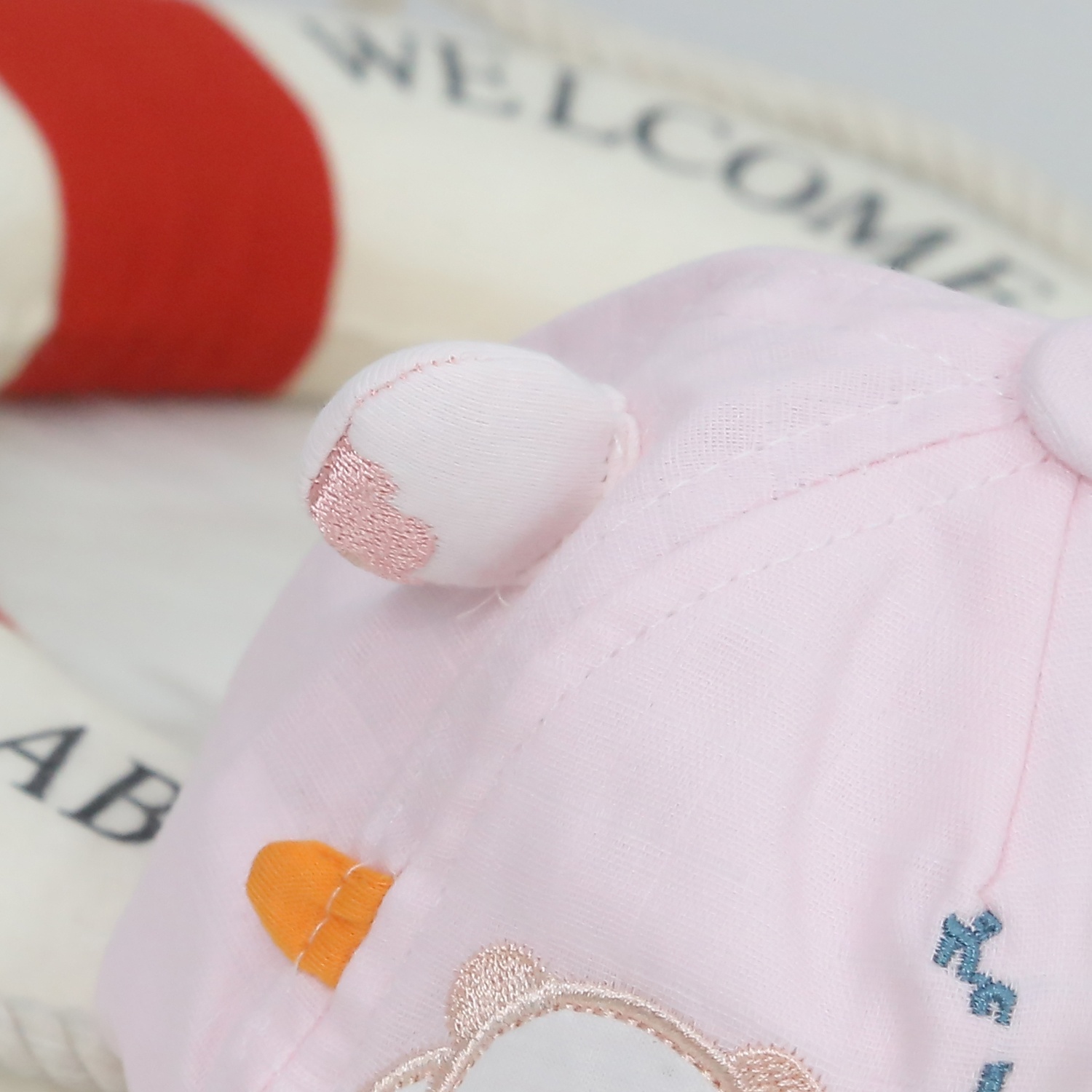 Mũ lưỡi trai thời trang in hình gấu 2 tai KidsPlaza 24K-H07 S46 (Hồng) 