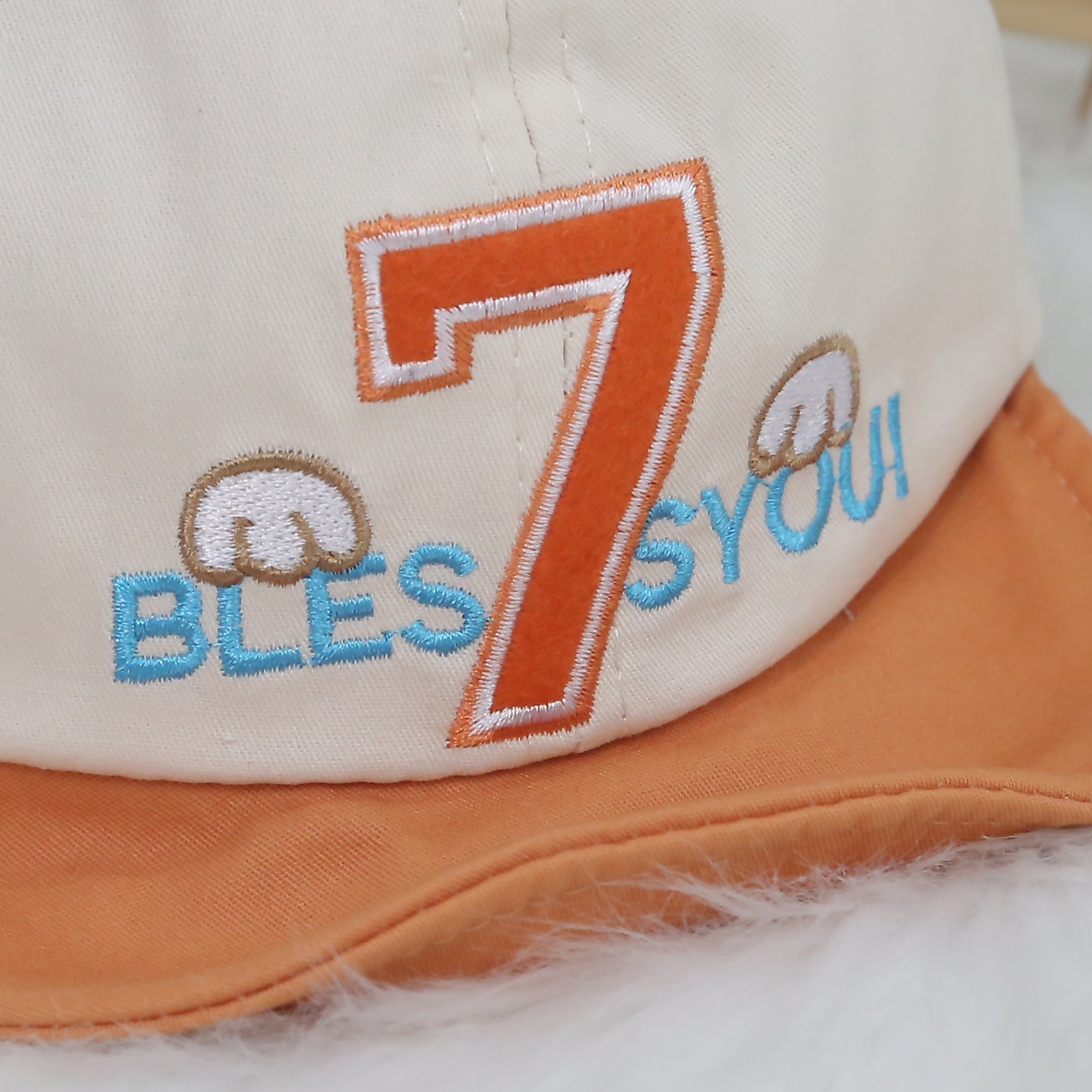 Mũ lưỡi trai thời trang in số 7 KidsPLaza 24K-H04 S48 (Nâu)