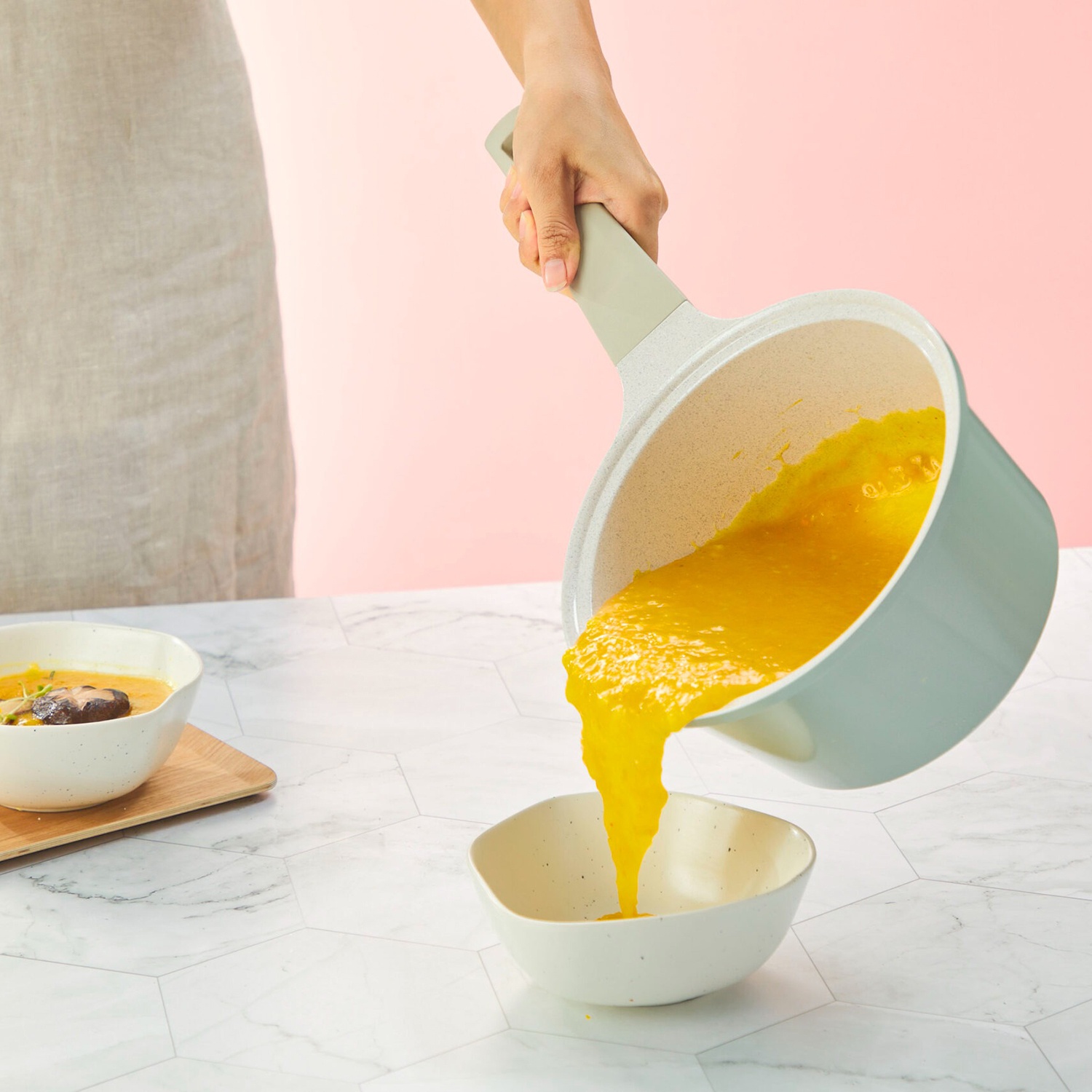 Nồi vân đá Omi Simple Inochi 18cm (Màu ngẫu nhiên) hình 4