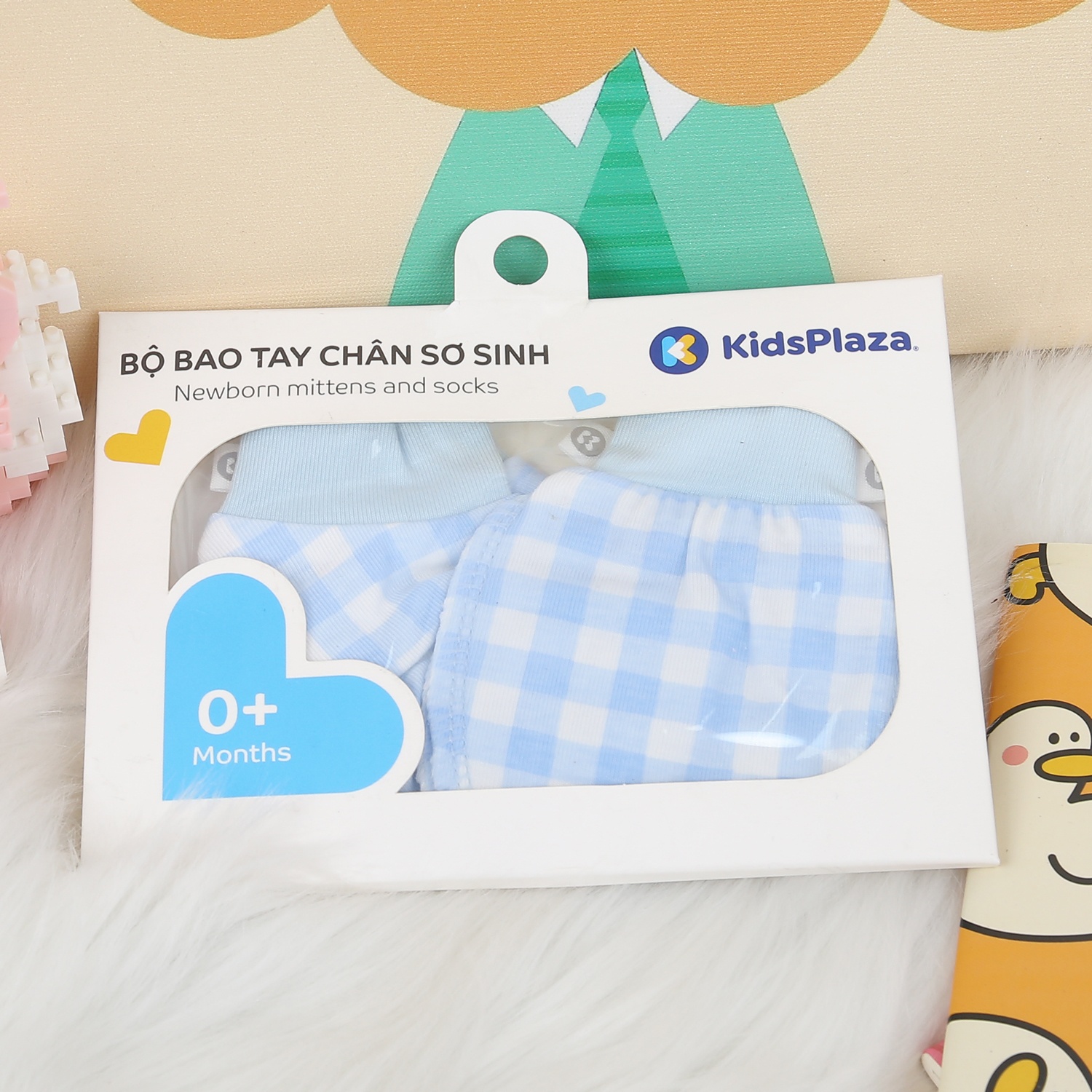 Set bao tay, bao chân KidsPlaza Otis ND24H (Kẻ xanh) hình 1