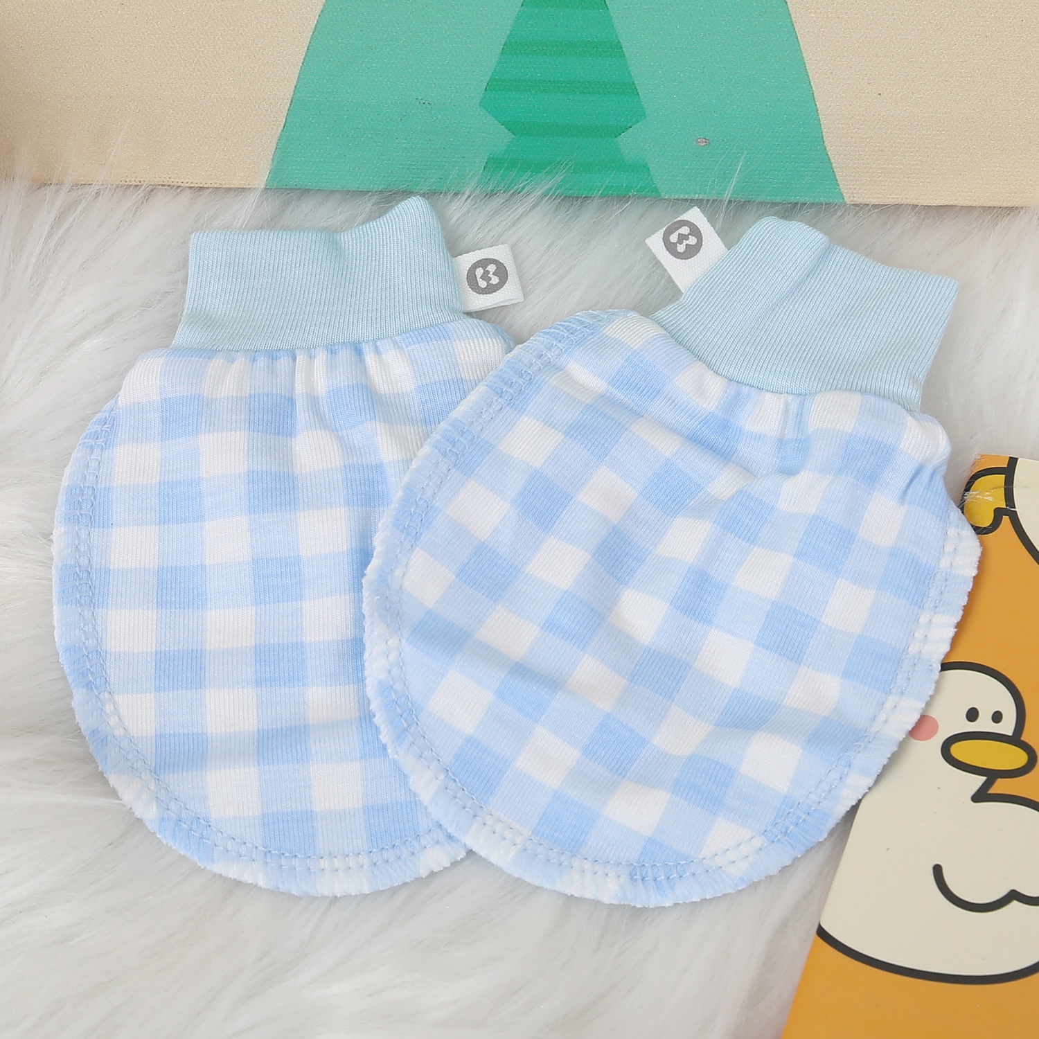 Set bao tay, bao chân KidsPlaza Otis ND24H (Kẻ xanh) hình 3