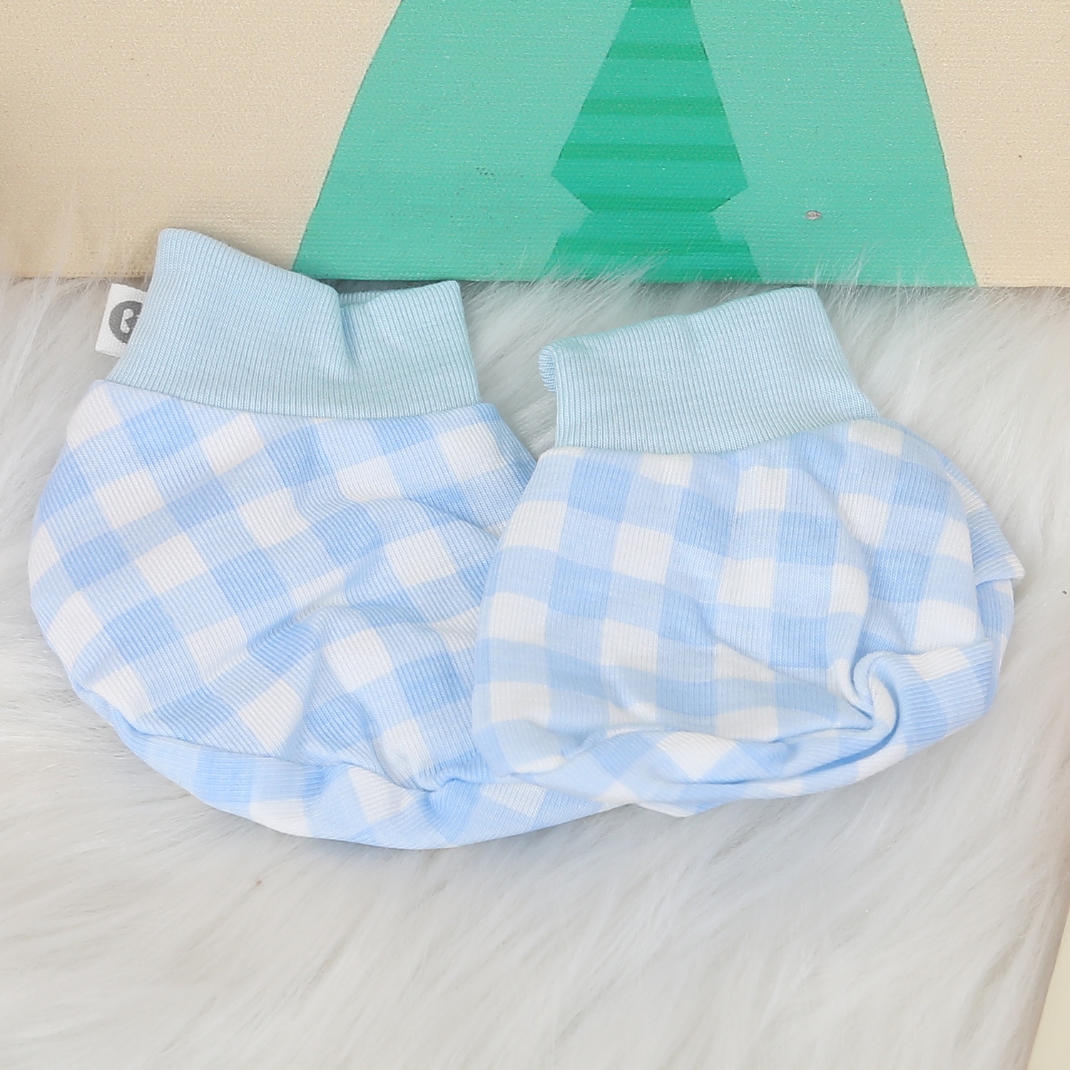 Set bao tay, bao chân KidsPlaza Otis ND24H (Kẻ xanh) hình 4