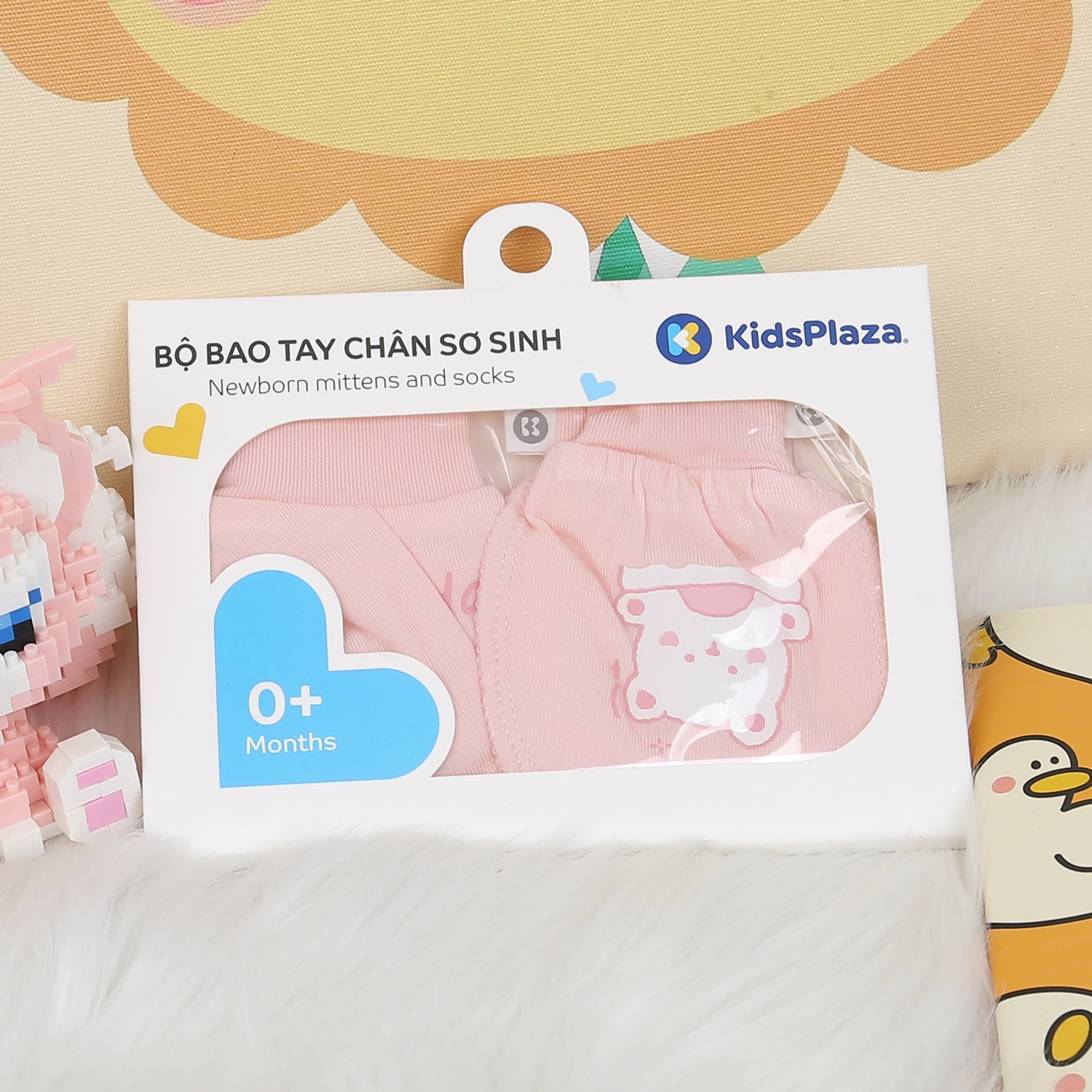 Set bao tay, bao chân KidsPlaza Otis ND24H (Màu hồng)