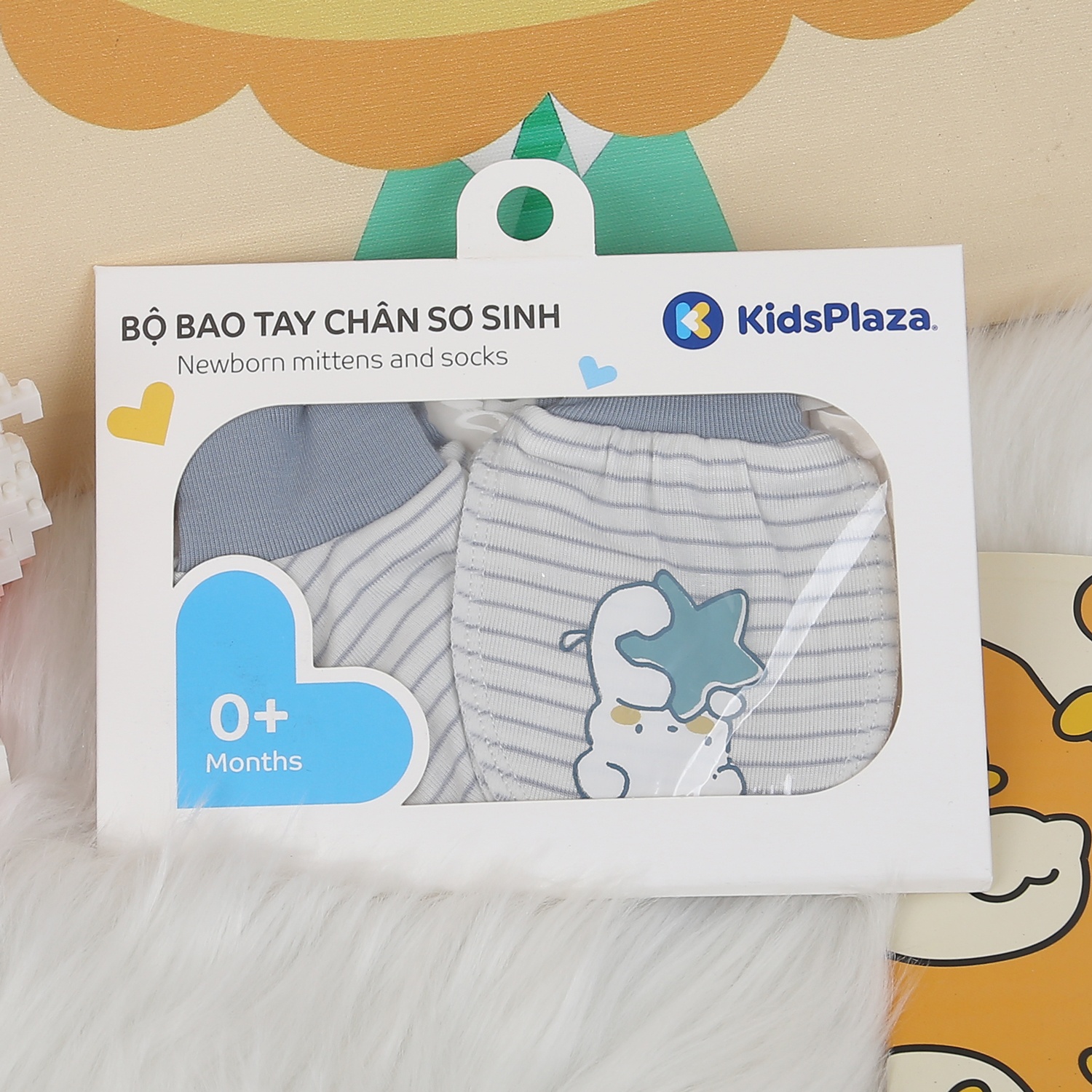 Set bao tay, bao chân KidsPlaza Otis ND24H (Xanh kẻ) hình 1