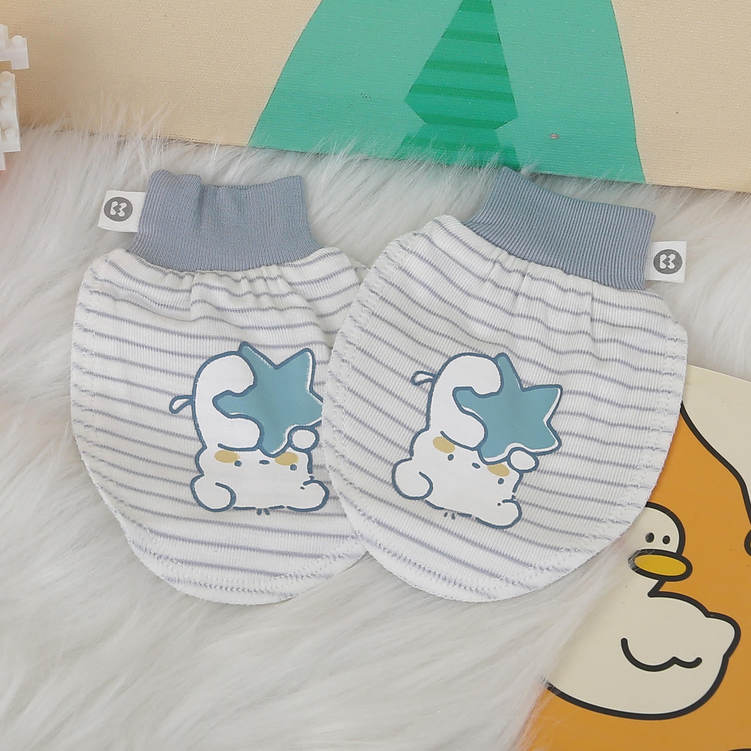 Set bao tay, bao chân KidsPlaza Otis ND24H (Xanh kẻ) hình 3