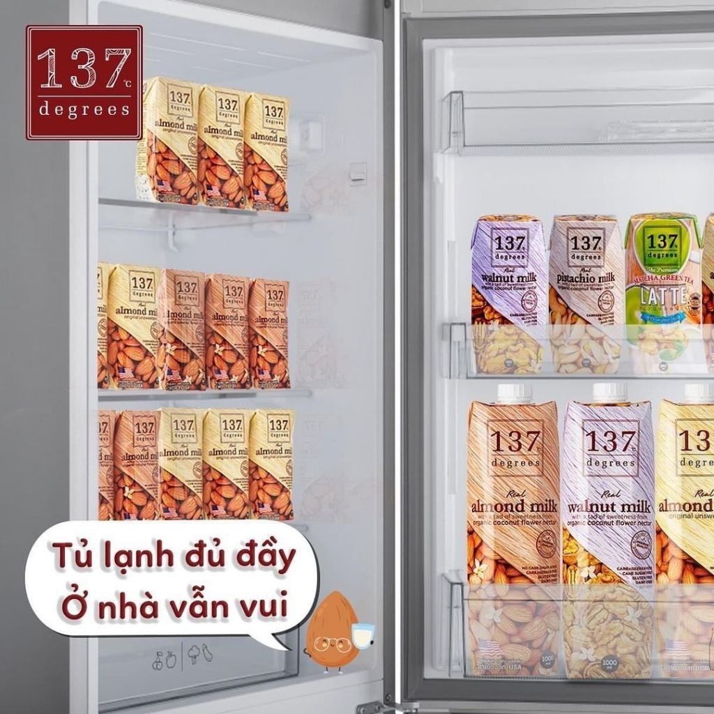 Sữa hạt Yến Mạch 137 DEGREES nguyên chất (3*180ml)