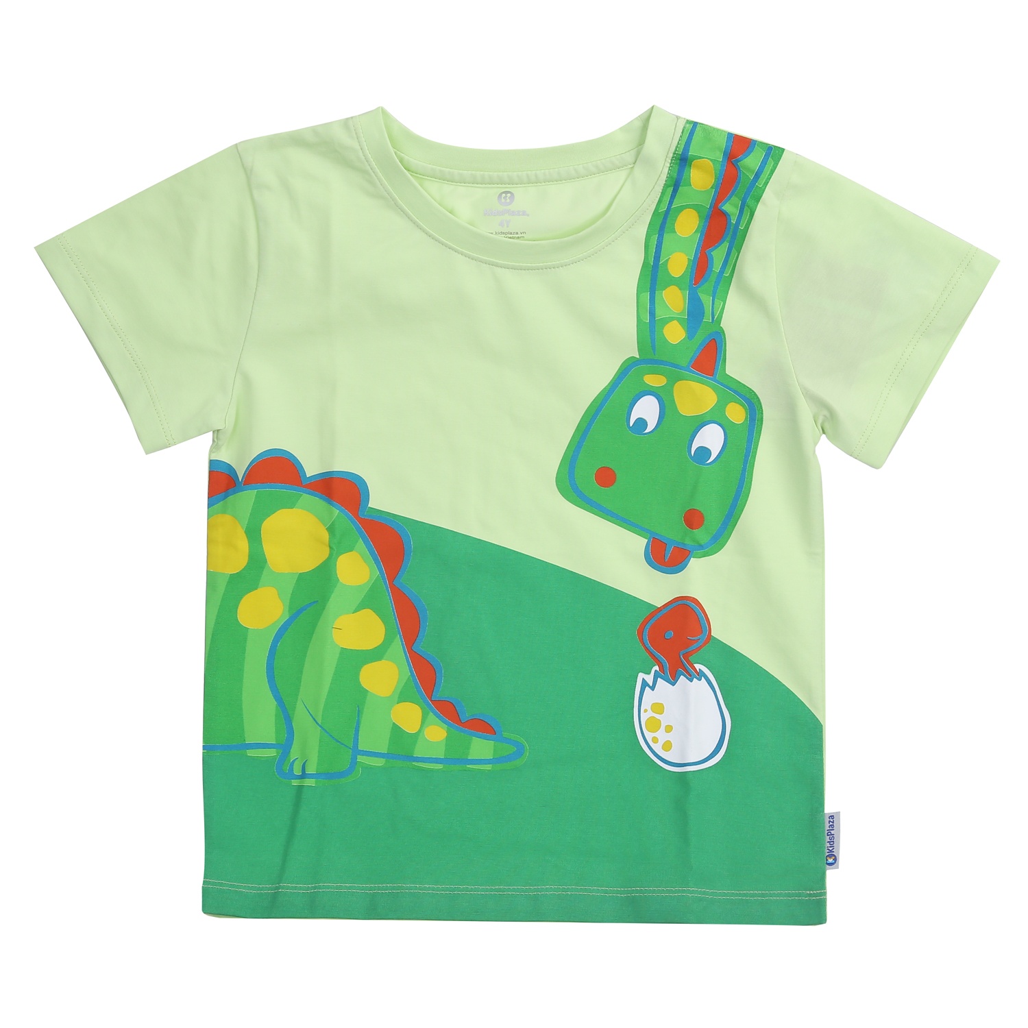 Bộ cộc bé trai in hình khủng long ở vai màu xanh KidsPlaza TT24H