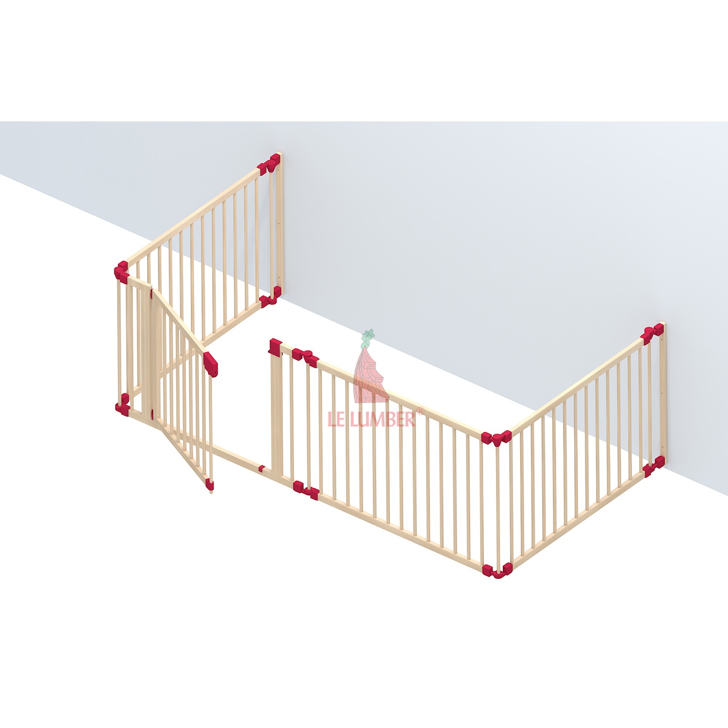 Cũi 3D 4 cánh Playpen thông minh hình 7