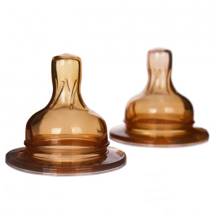 Núm ty Nano Silver baby one cổ rộng hình 1