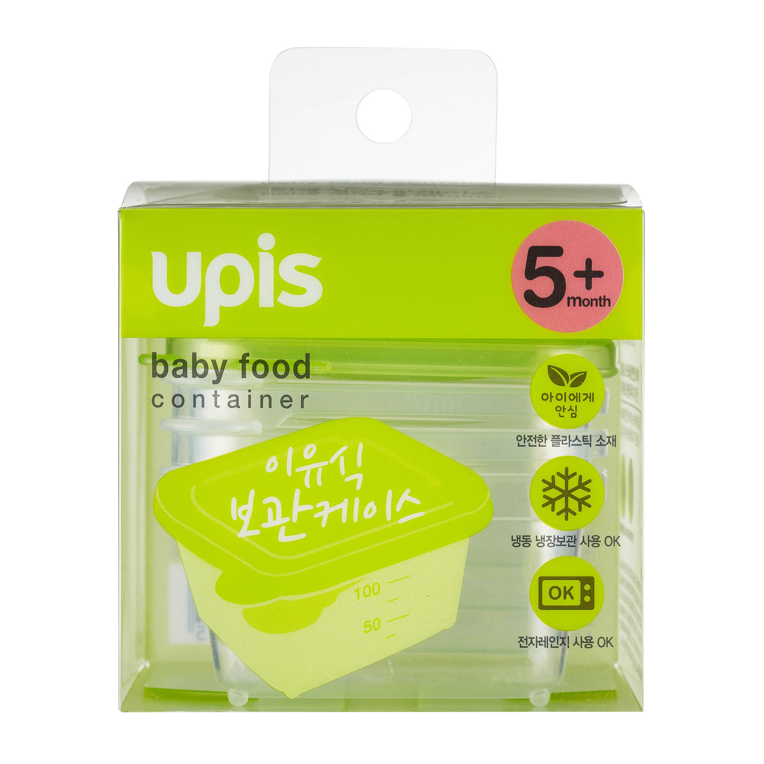 Set trữ thức ăn 4 hộp 100ml UPIS Hàn Quốc hình 1