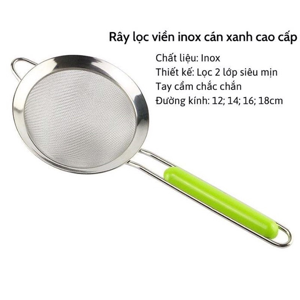 Rây lọc inox cho bé ăn dặm size 12cm hình 2