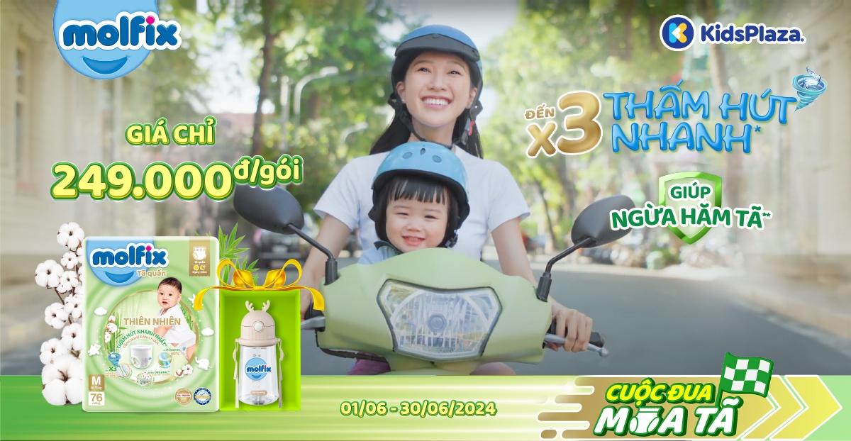 Molfix Reklamaamazon Bỉm Molfix khuyến mại T6 - Kids Plaza