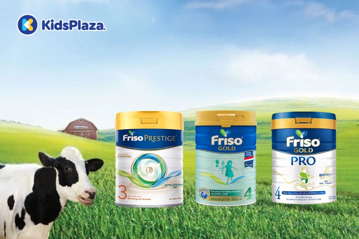 Sữa Friso Gold, Frisolac Gold hỗ trợ bé phát triển toàn diện