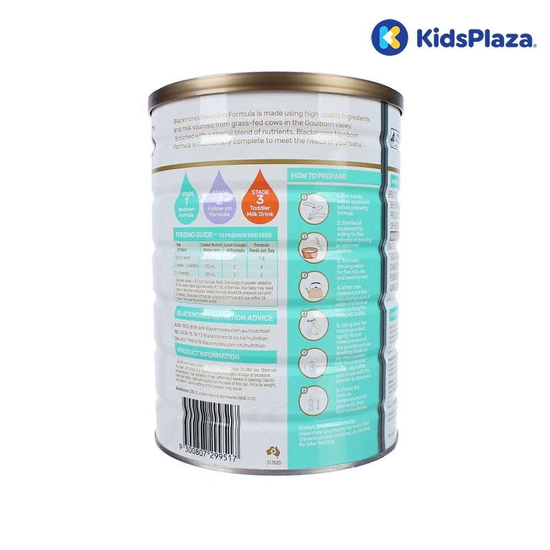 cách pha sữa Blackmores số 1 900g