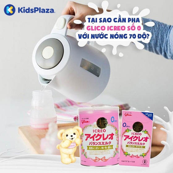 cách pha sữa glico số 0 320g