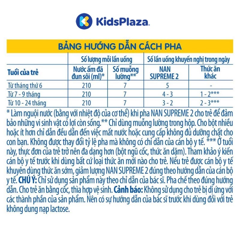 Sữa Nan Supreme Thụy Sỹ (công thức bổ sung 2-HMO) số 2 800g hình 2