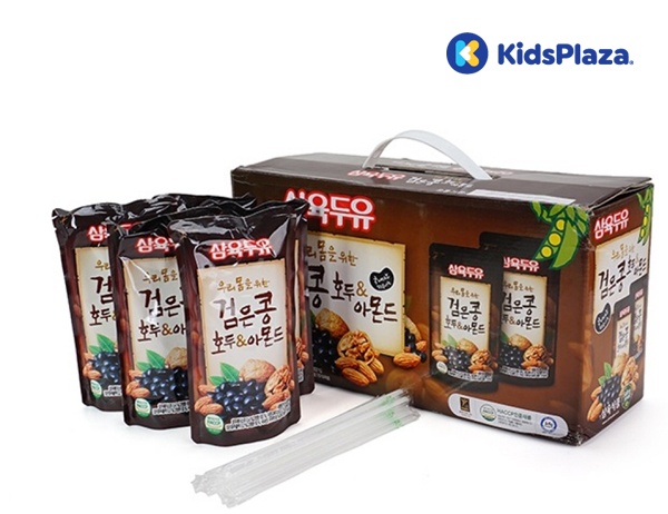 Nước đậu đen hạnh nhân óc chó Hàn Quốc 195ml hình 2