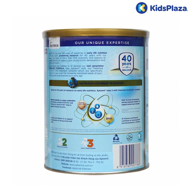 Sữa Aptamil NewZealand số 2 900g cho bé 12M-24M hình 2