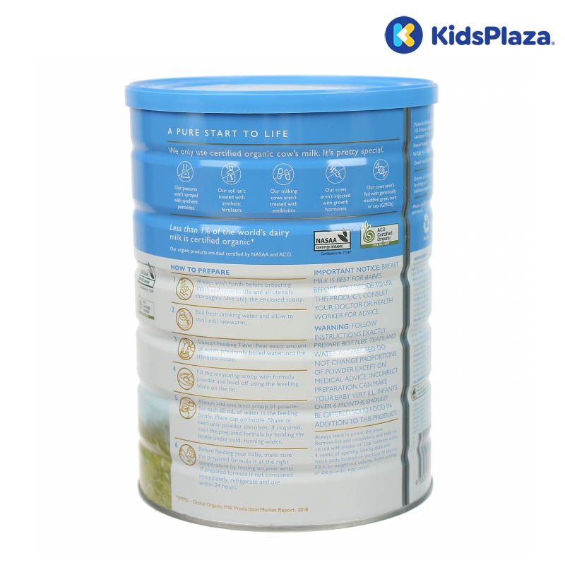 Sữa bột Bellamy’s Organic S1 900g cho bé 0-6M hình 3