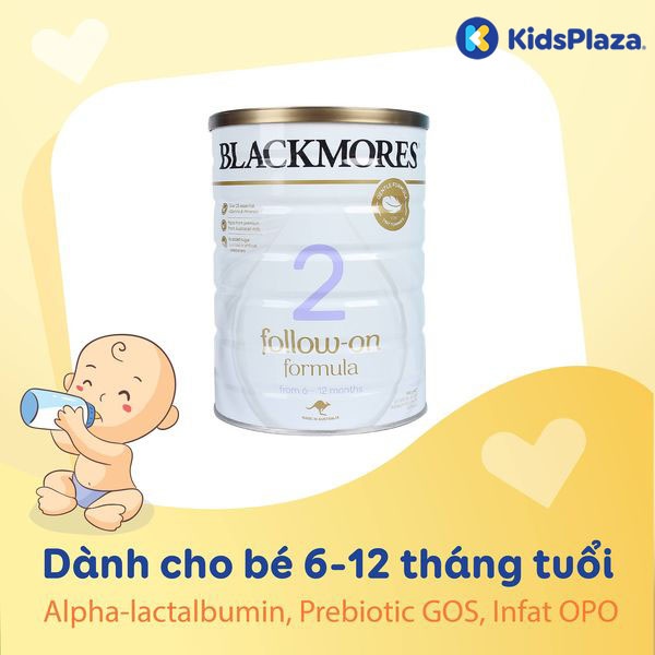 Sữa Blackmores số 2 900g cho bé 6 đến 12 tháng tuổi
