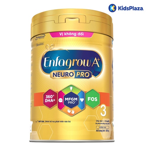 Sữa Enfagrow A+ NeuroPro Số 3 (830g) cho bé từ 1-3 tuổi - Vị không đổi hình 1