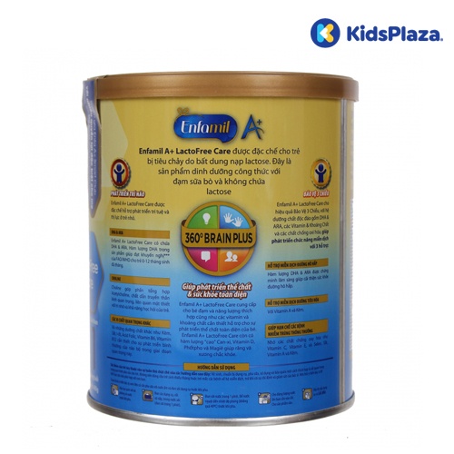 Sữa Enfamil A+ Lactofree Care 400g không chứa lactose dành cho bé 0-12 tháng hình 2