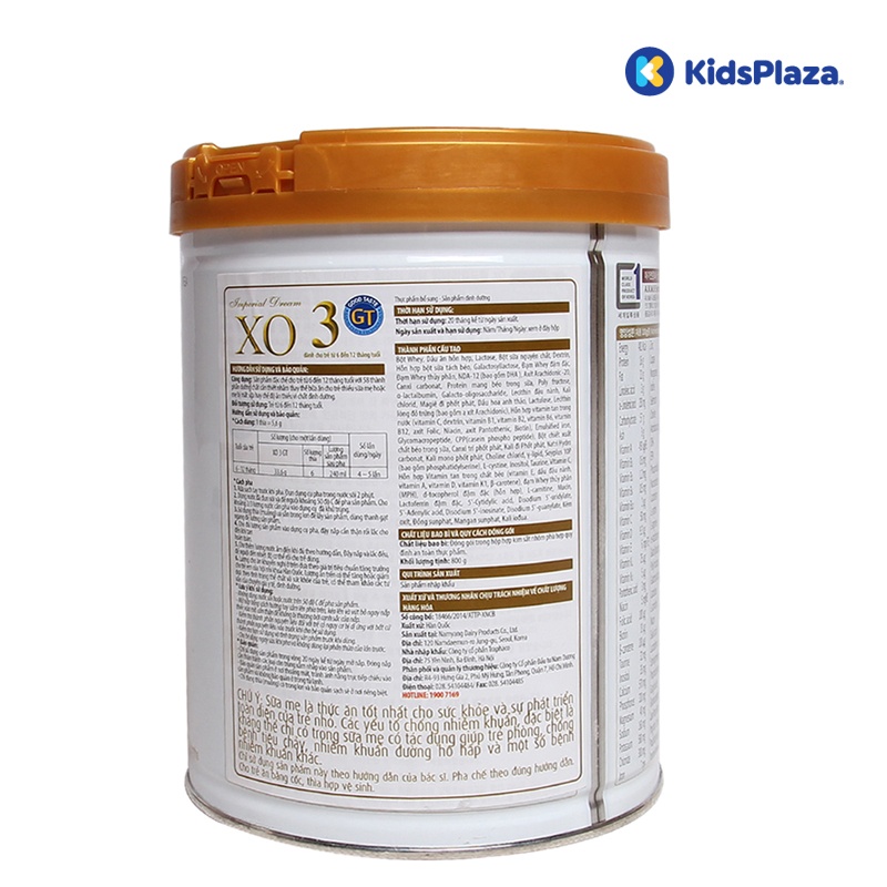 Sữa XO số 3 800g Hàn Quốc cho bé 6 - 12 tháng tuổi hình 3