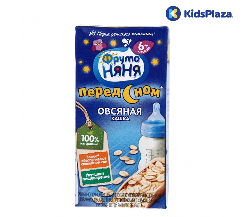 Sữa đêm yến mạch Fruto Nyanya (200ml) 6M+ hình 1