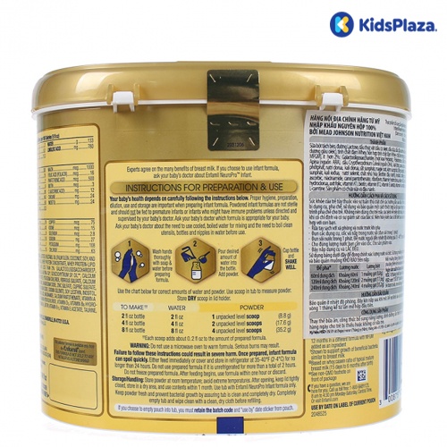 Sữa Enfamil NeuroPro Infant Formula 587g cho bé từ 0-12 tháng tuổi hình 2