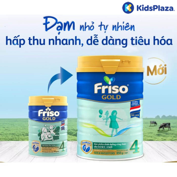 Sữa Friso Gold số 4 850g cho bé từ 2-6 tuổi hình 1