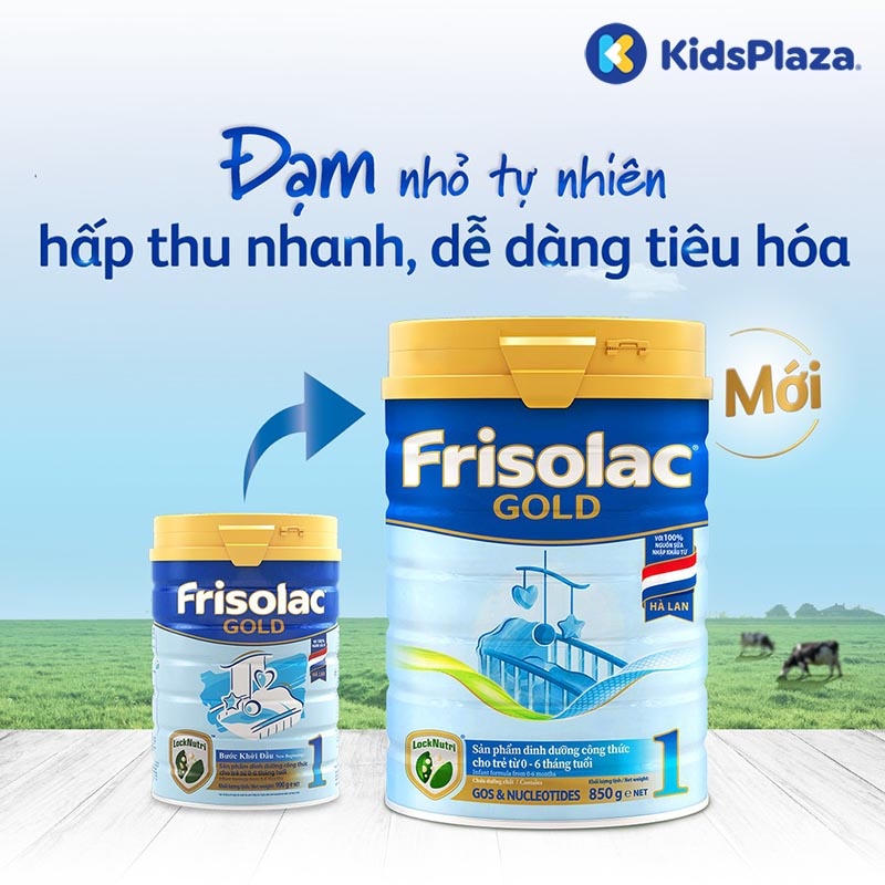 Sữa Frisolac Gold số 1 850g cho bé từ 0-6 tháng hình 1