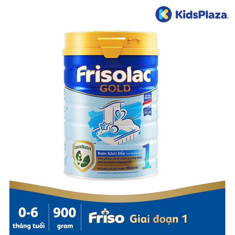 Sữa Frisolac Gold 1 900g cho bé 0-6M hình 1