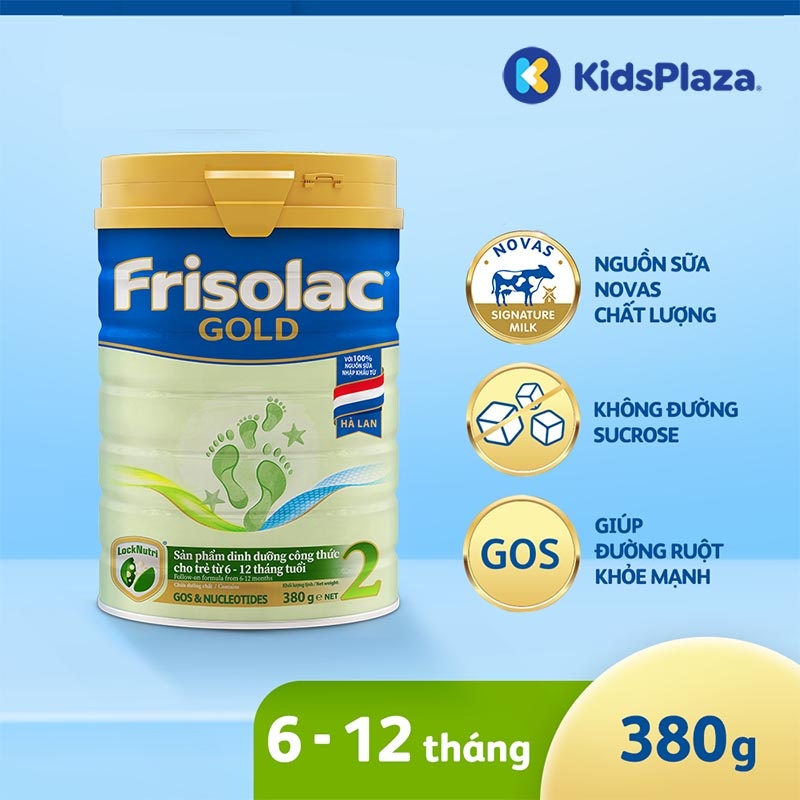 Sữa Frisolac Gold số 2 380g cho bé từ 6-12 tháng hình 1