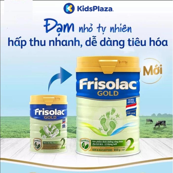 Sữa Frisolac Gold số 2 850g cho bé từ 6-12 tháng hình 1