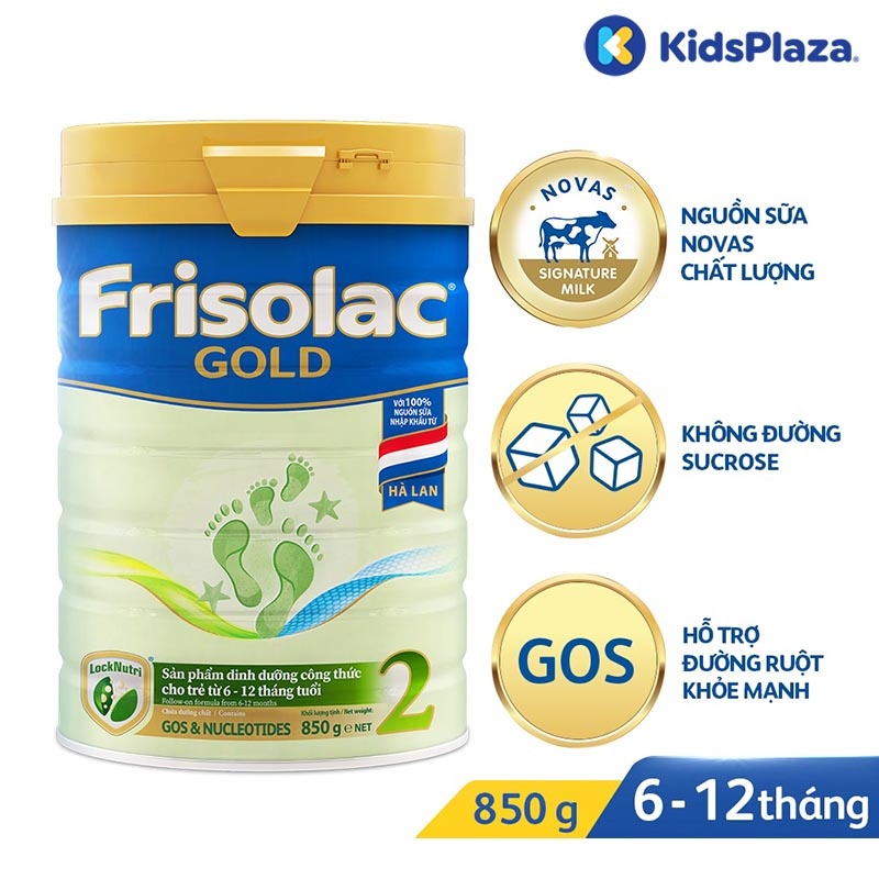 Sữa Frisolac Gold số 2 850g cho bé từ 6-12 tháng hình 2