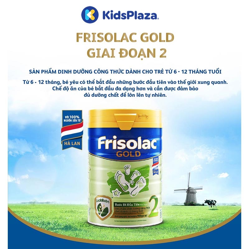 Sữa Frisolac Gold 2 900g cho bé 6-12M hình 1