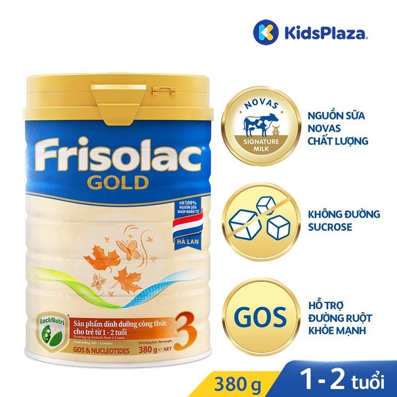 Sữa Frisolac Gold số 3 380g cho bé từ 1-2 tuổi hình 1