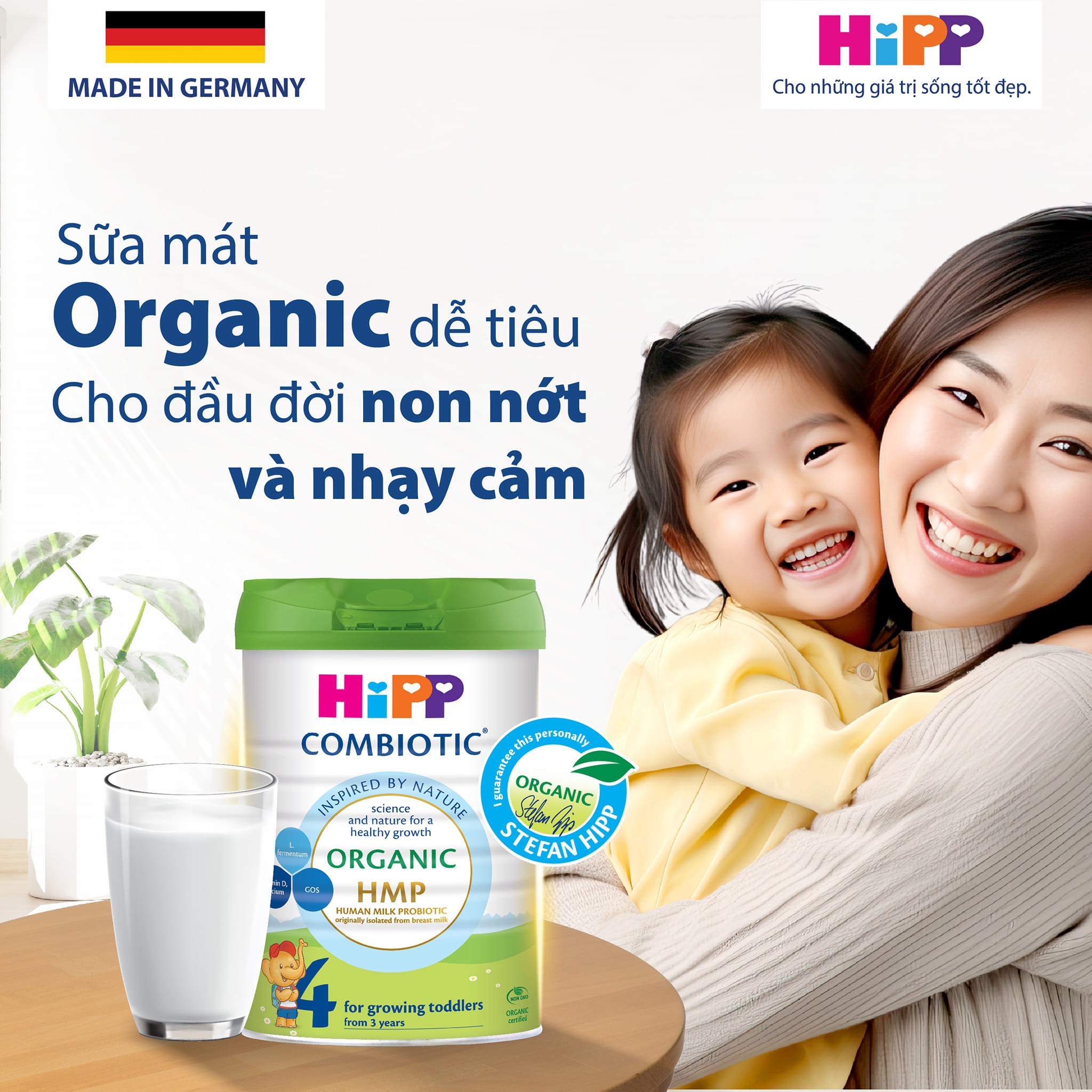 Sữa HiPP Organic thân thiện cho đầu đời non nớt và nhạy cảm