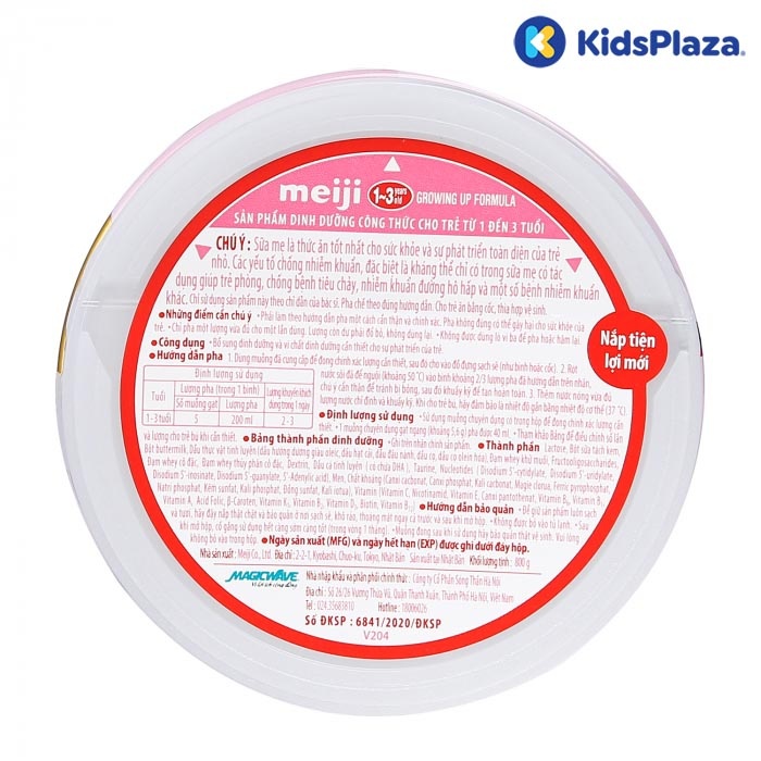 Sữa Meiji Growing Up Formula 800g nhập khẩu cho bé 1Y-3Y hình 4