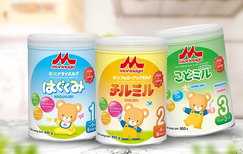 Sữa Morinaga cho trẻ sơ sinh được sản xuất tại Nhật Bản