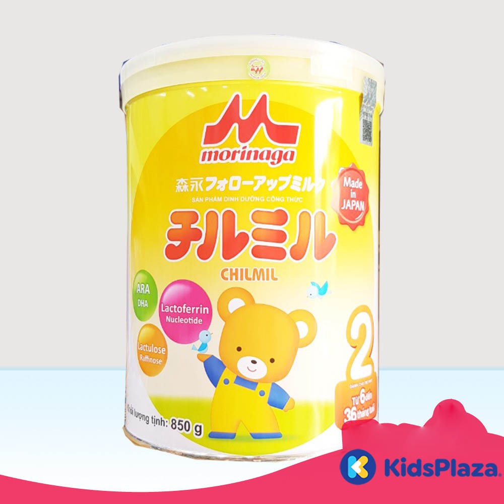 Sữa Morinaga Chilmil số 2 850g cho bé 6M-36M hình 1