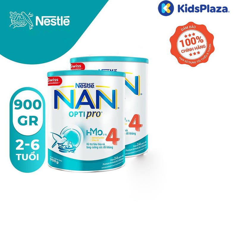 Sữa Nan Optipro HMO số 4 900gr cho bé 2-6 tuổi hình 1