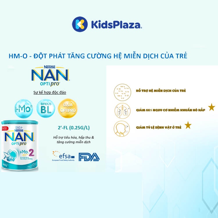 Sữa Nan Optipro HMO số 2 400g cho bé 6-12 tháng hình 2