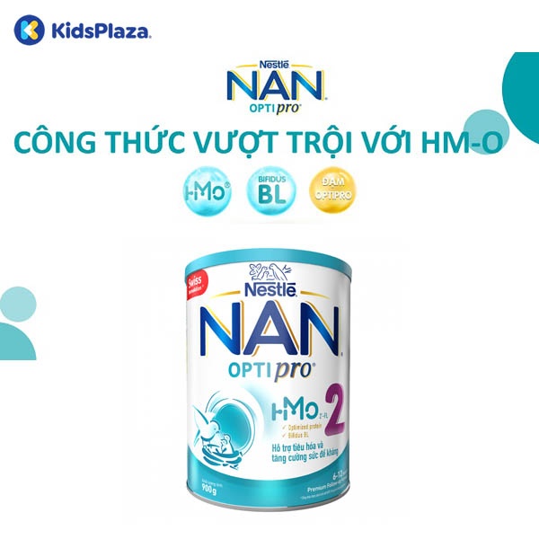 Sữa Nan Optipro HMO số 2 900g cho bé 6-12 tháng hình 1
