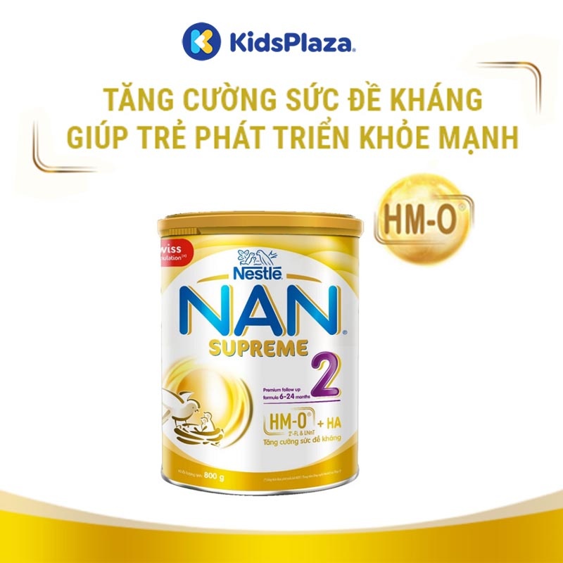 Sữa Nan Supreme Thụy Sỹ (công thức bổ sung 2-HMO) số 2 800g hình 1