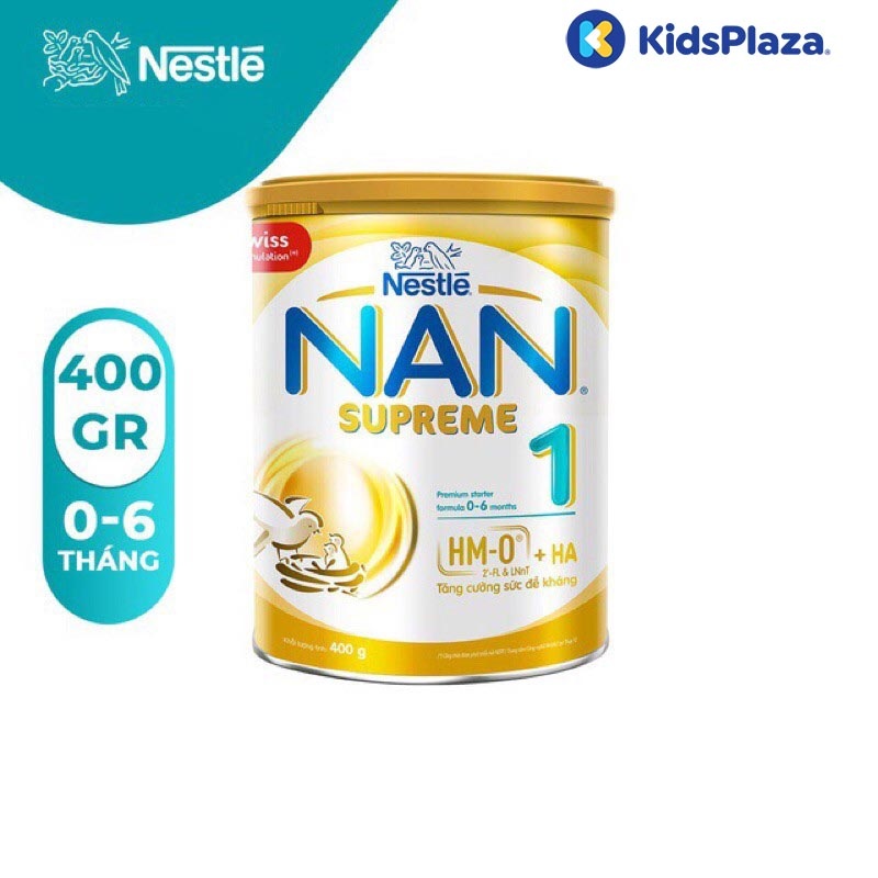 Sữa Nan Supreme Thụy Sỹ (công thức bổ sung 2-HMO) số 1 400g hình 1