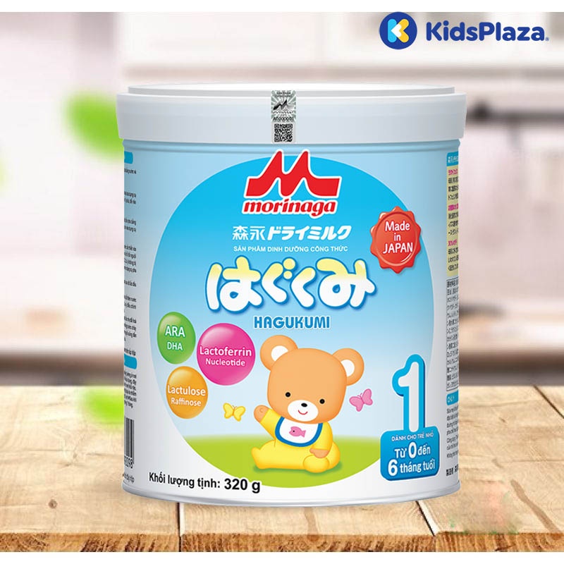 Sữa Morinaga Hagukumi số 1 320g cho bé 0-6M hình 1